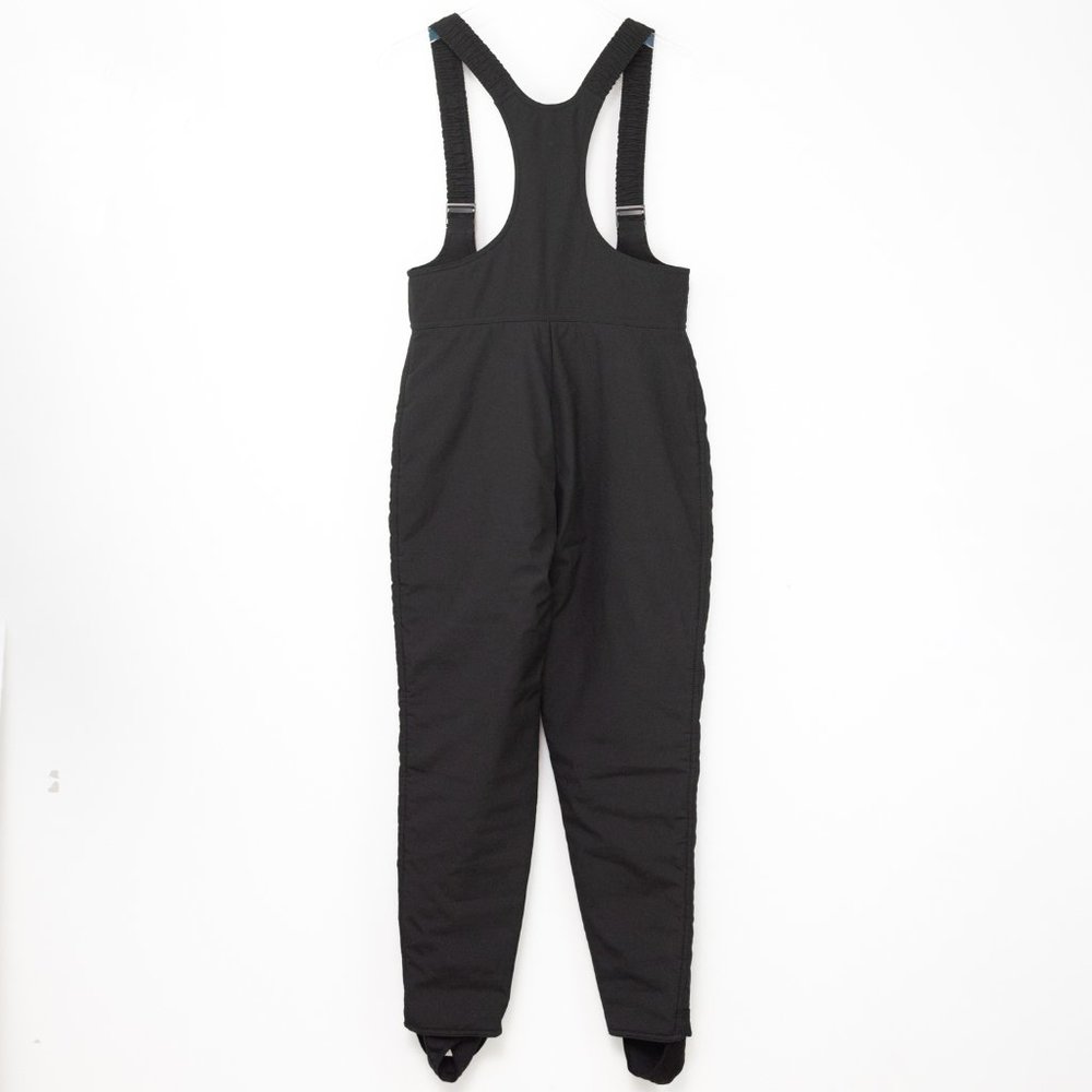 Fera Skiwear Bib Ski Pants Stirrup Vintage 90s Black Size 14 - Picture 2 of 8